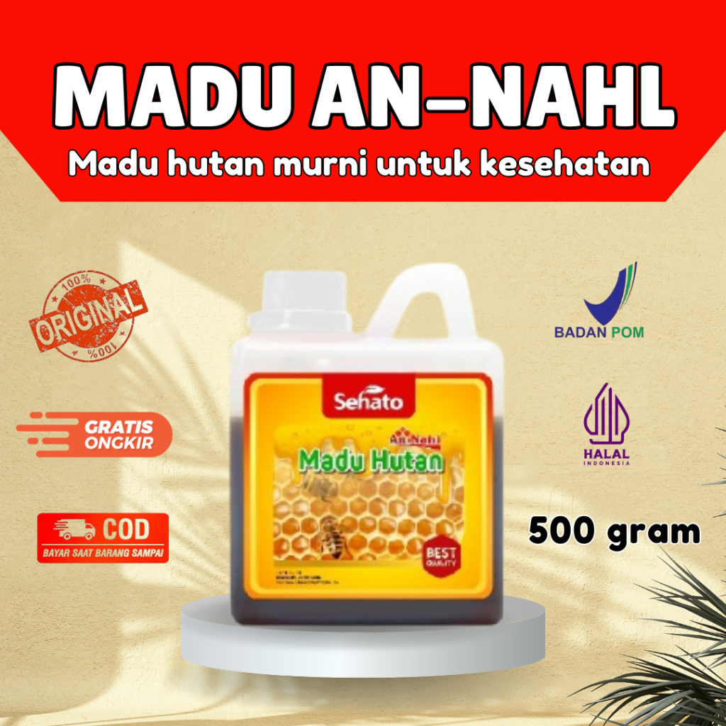 

Madu Hutan An-Nahl Sehat 500gr / Madu Nahl