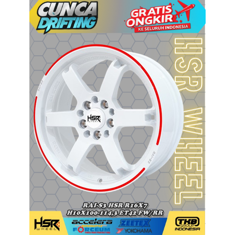 VELG MOBIL RACING MURAH UNTUK ERTIGA GRANDMAX APV LUXIO HSR RAI-S3 R16 VELG MOBIL ERTIGA RING 16