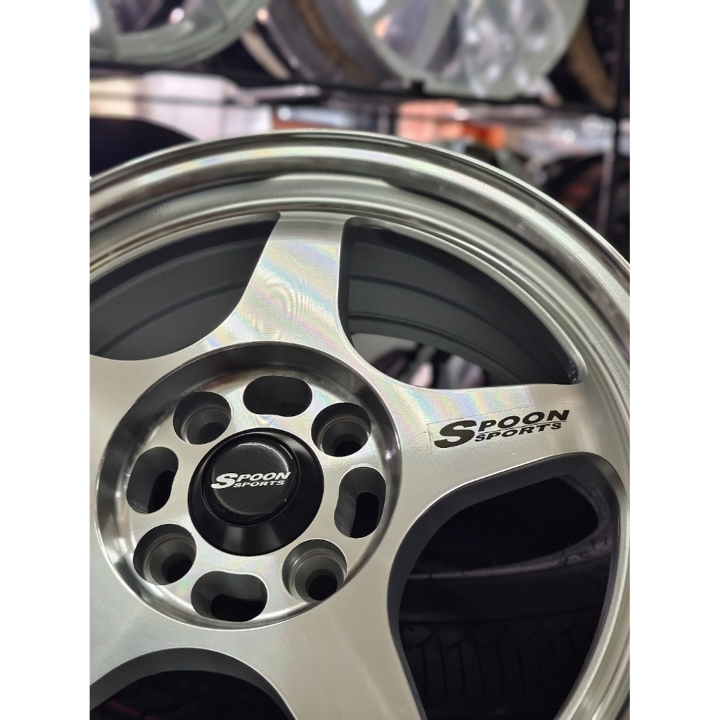 Velg Mobil Ring 15 Spoon Sports Silver 4x100 cocok untuk Jazz, Yaris, Brio, Agya, Calya