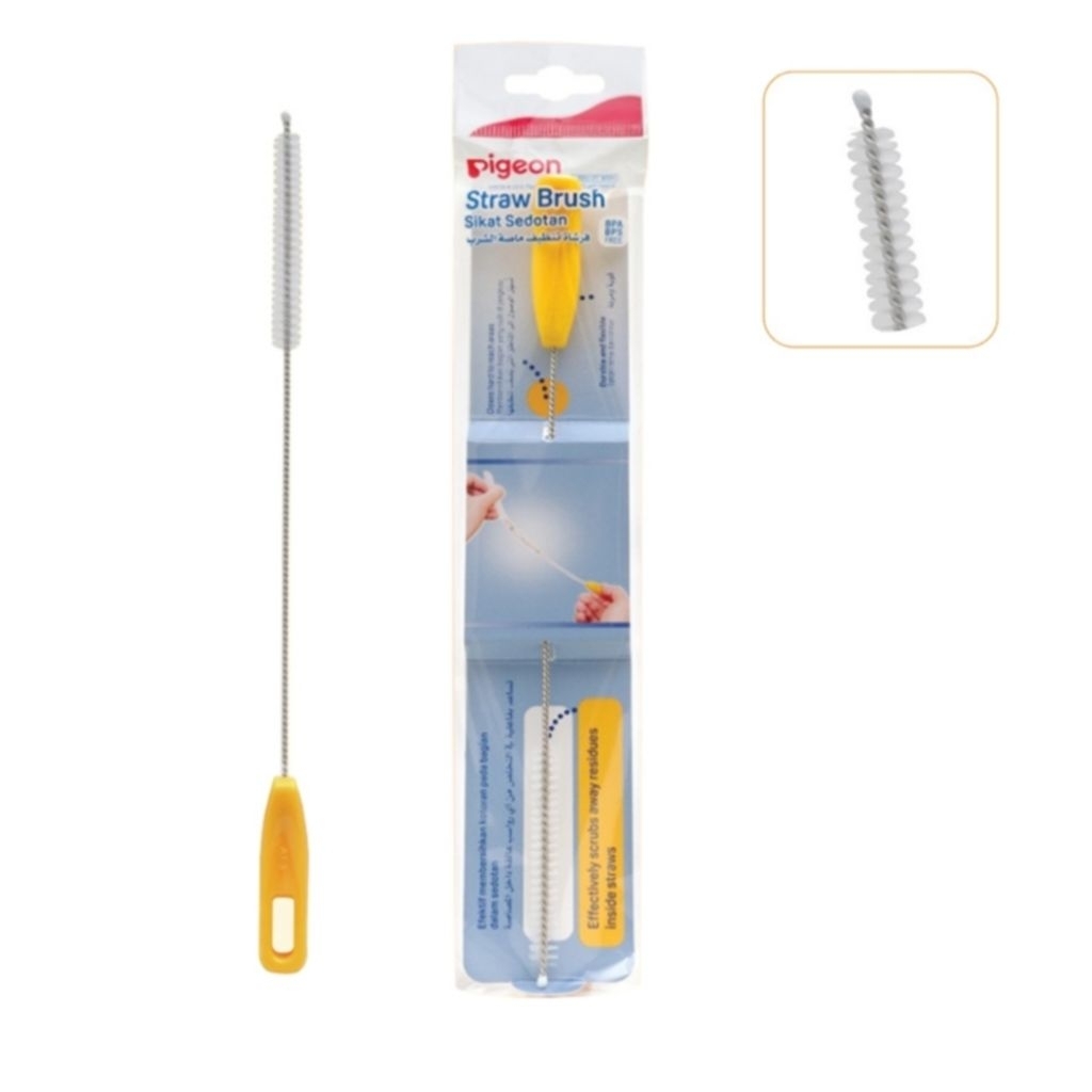 Pigeon Straw Brush / Sikat Sedotan