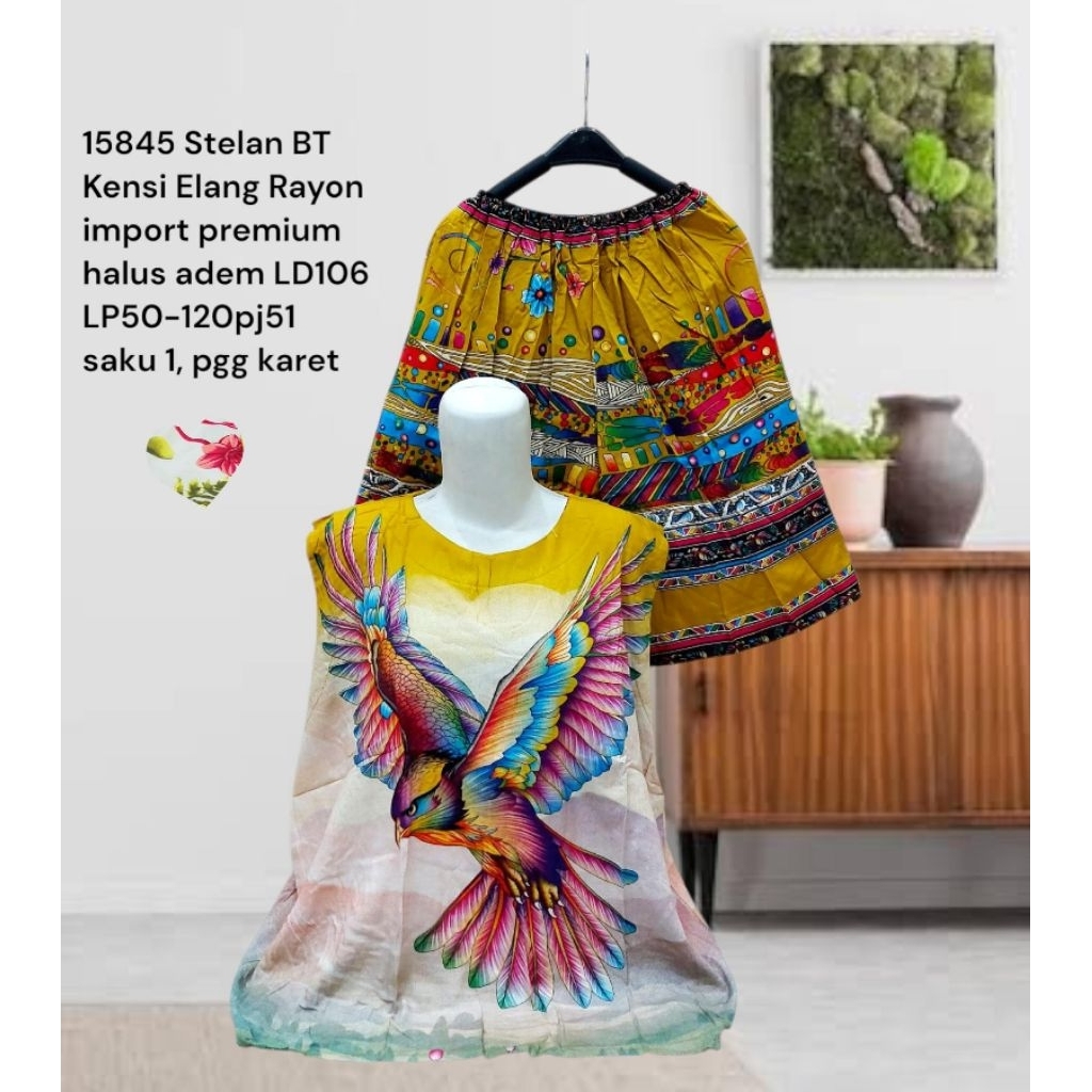 MS Stelan BT Kensi Rayon import premium halus adem.