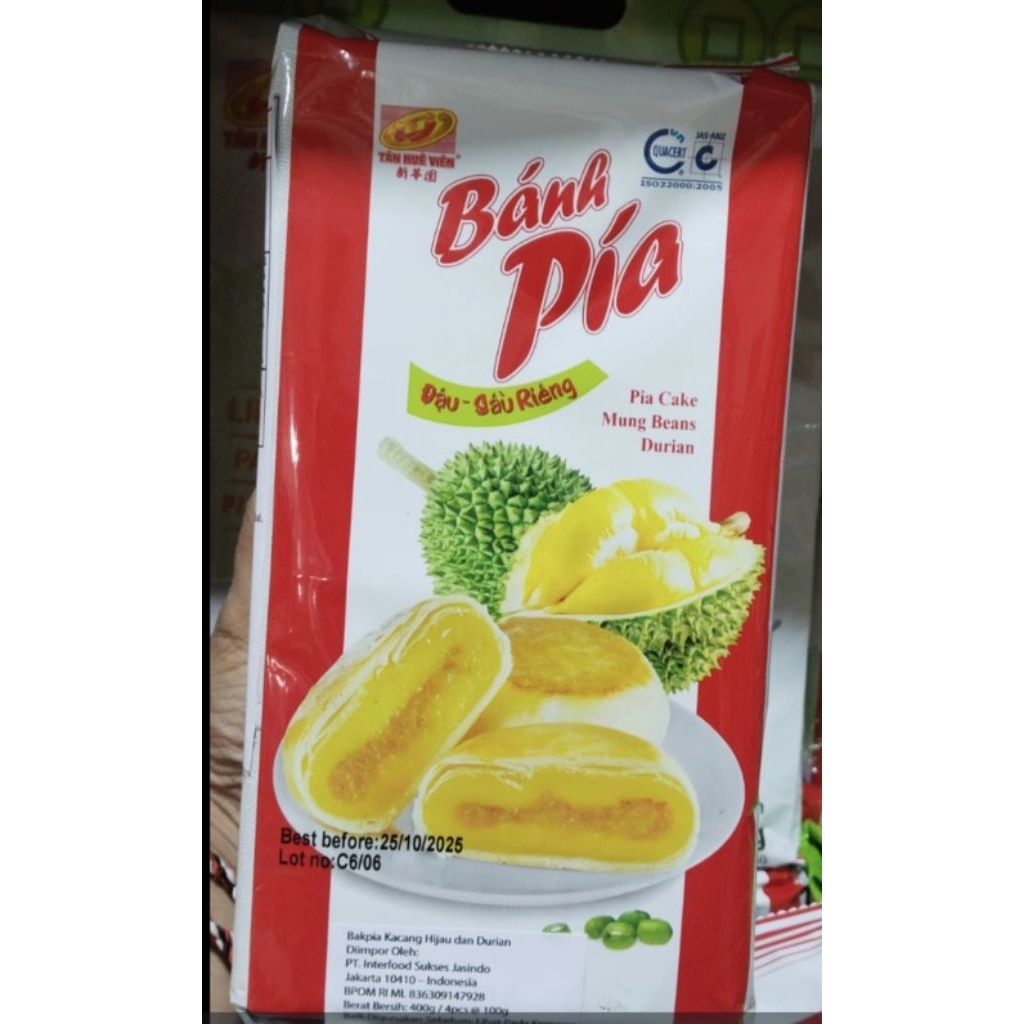

Pia durian Banh mung beans vietnam