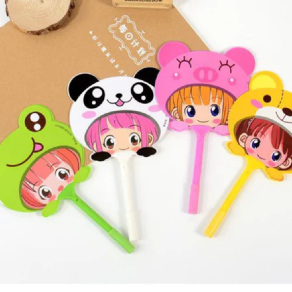 

Pulpen Kipas 2 In 1 Pena Kipas Lucu Animal Buah Dan Karakter Kartun