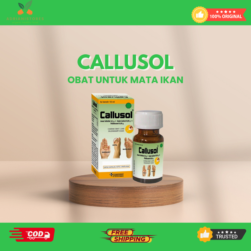 Callusol Obat Tetes Penghilang Mata Ikan, Kutil & Kapalan – Perawatan Kulit Kaki & Tangan Efektif