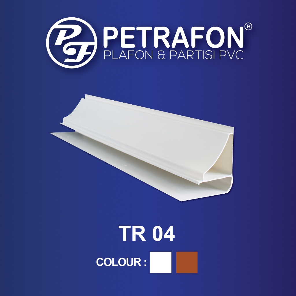 Lis Plafon PVC Type TR 04 - Lis Ujung PVC / LIST PROFIL