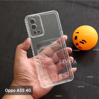 Case Slot Kartu / Card Case Bening  Oppo A55 4G Oppo A7 Oppo A12 Oppo A5S Oppo A11K  Oppo A36 Oppo A
