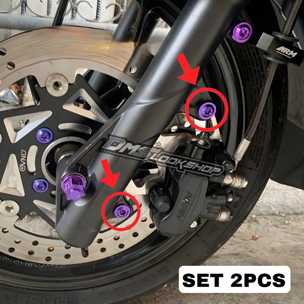 Baut titanium khusus breket kaliper pcx160 adv stylo vario160