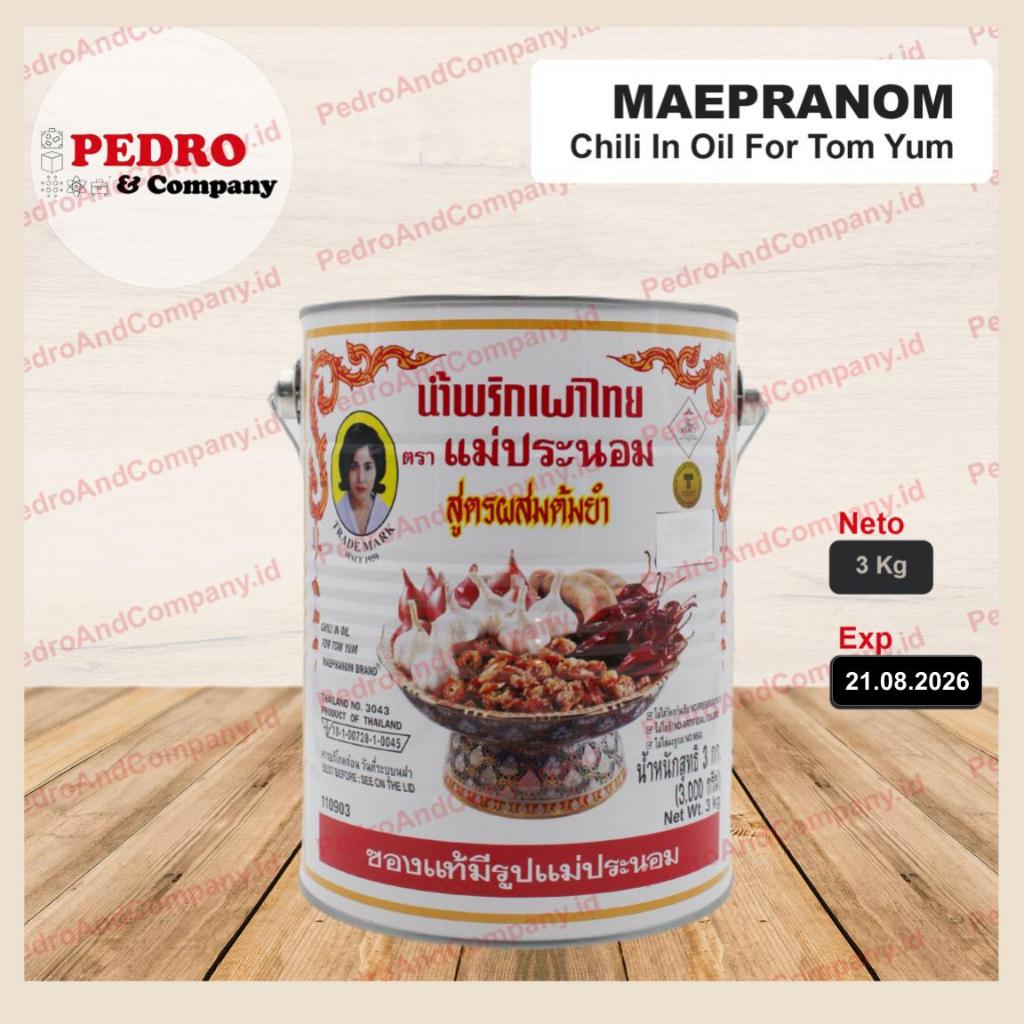 

Mae pranom thai chili tom yum 3 kg - chilli tom yam tomyum kaleng
