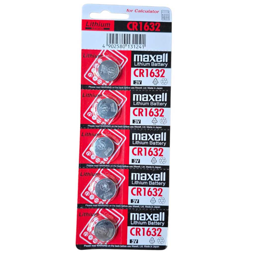 ( 1 LEMBAR ) Batre maxell CR1632 Original batre remot mobil remot motor batre jam tangan