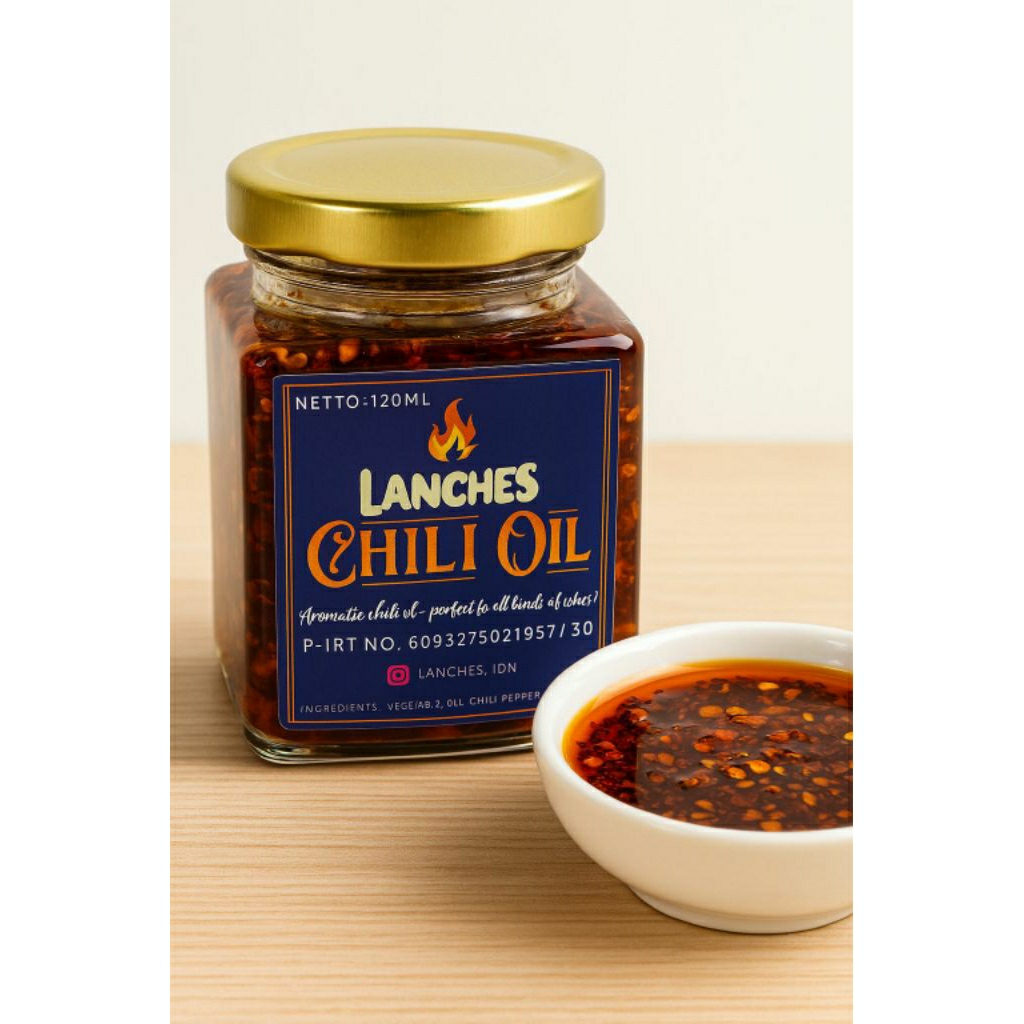 

Chili Oil Homemade Premium 120ml | Halal PIRT | Pedas Gurih Wangi