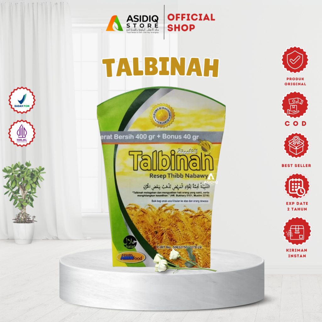

Talbinah | Resep Thibb Nabawy 400 gr + 40 gr | Tepung Gandum Original