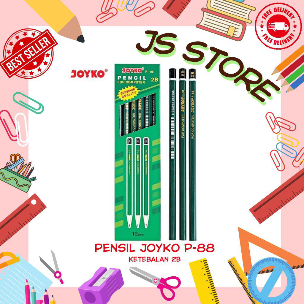 

Pensil 2B JOYKO P-88 P88 Per Biji