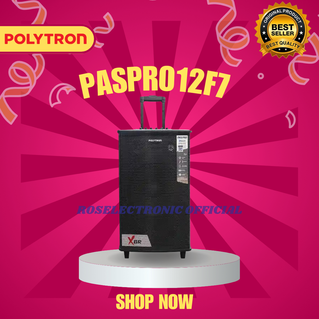 POLYTRON PASPRO12F7 Speaker Aktif Portable/PAS PRO 12F7/PAS PRO12F7/PASPRO 12F7/ORIGINAL/BERGARANSI