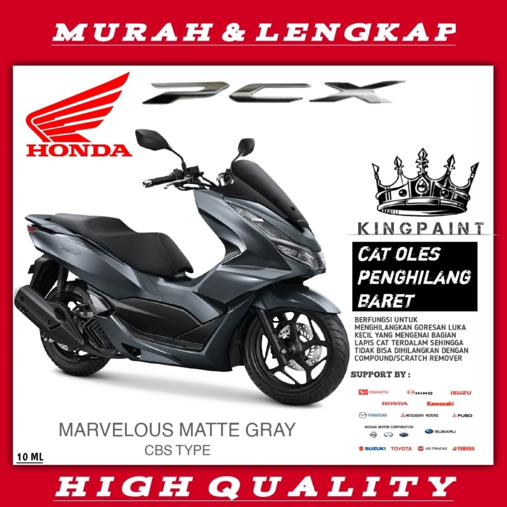 cat oles penghilang baret motor New pcx matte grey