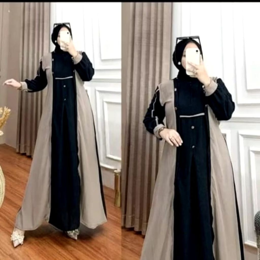 Gamis syar'i medina wanita dewasa super mewah-gamis crinkle-gamis muslimah mewah baju lebaran-4
