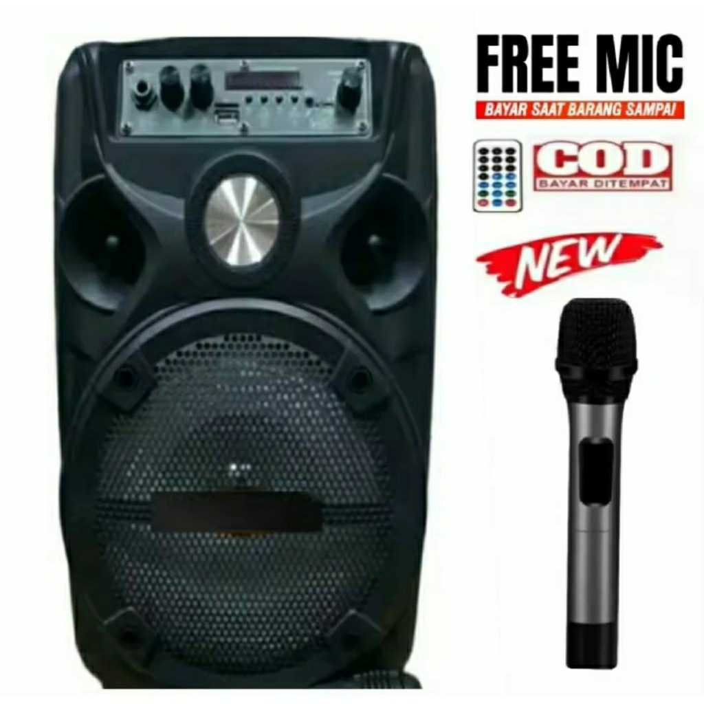 PALING BESAR UKURAN 8.8INC Speaker Subwoofer aktif Super Basss 8.8inc Subwoofer aktif Gratis Microso