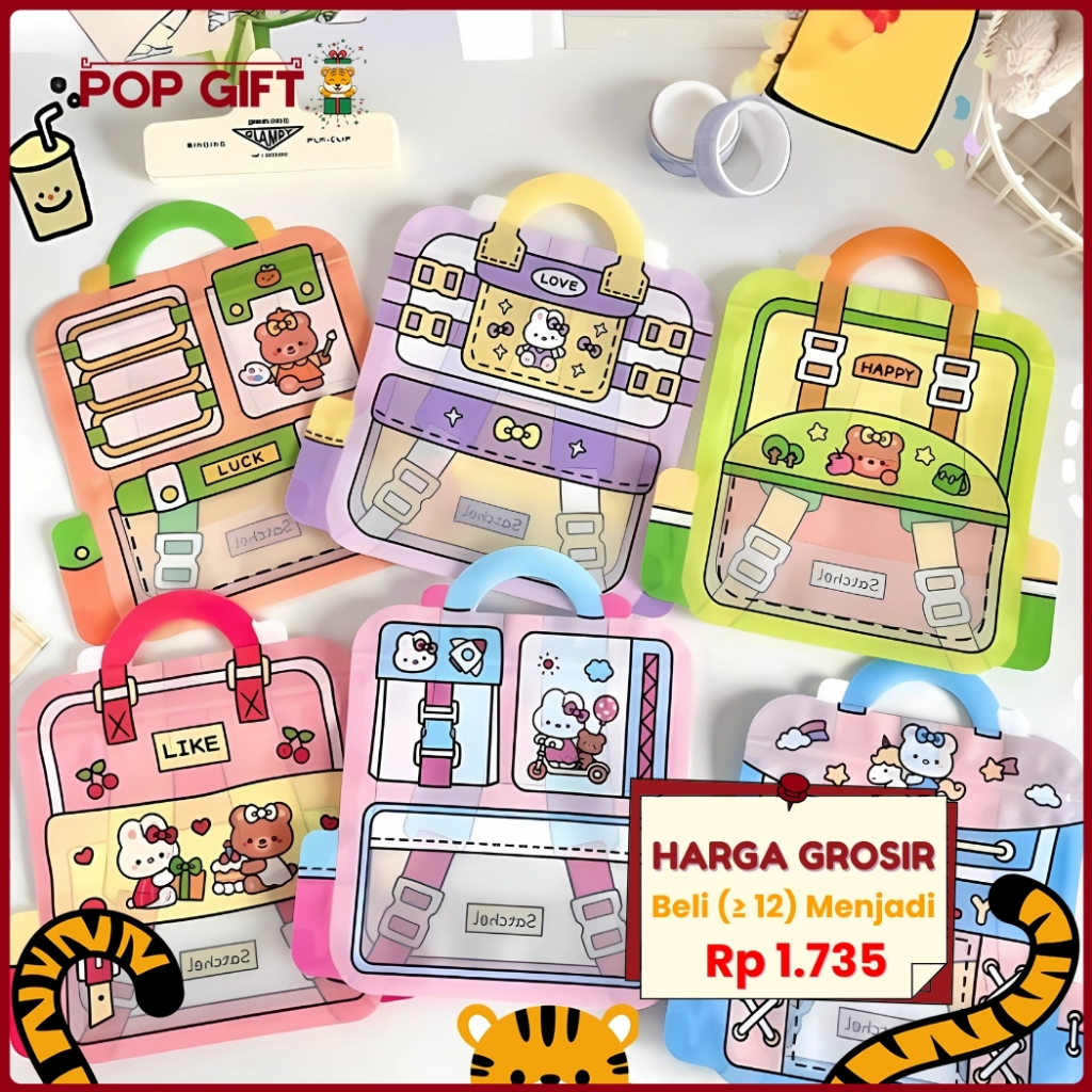 

PG Kantong Plastik Souvenir Snack Hadiah Aksesoris Zipper Lock Aesthetic Lucu Plastik Tahan Air ST08