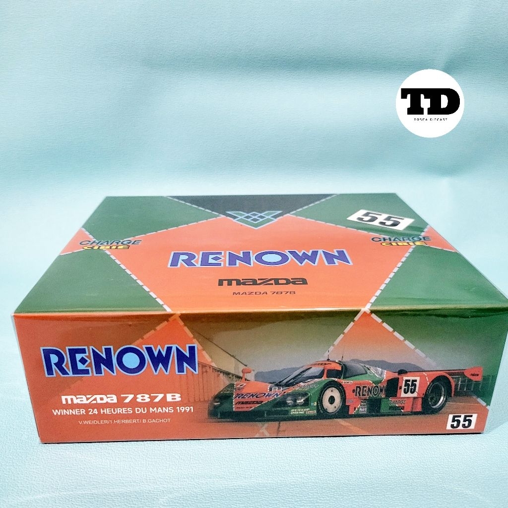 Motor Helix Mazda 787B Orange / Green