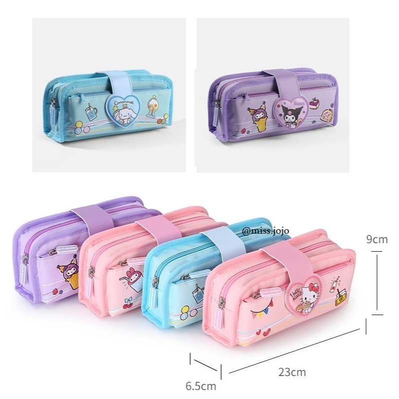 

miss.jojo Kotak Pensil Resleting Karakter Sanrio / Kotak Pensil Anak ZZZ