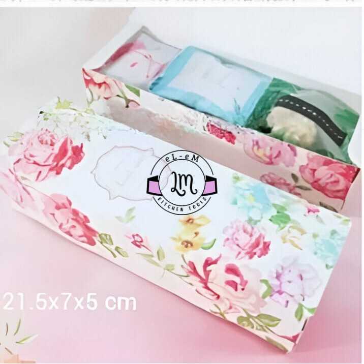5 PCS BOX PACKAGING MAKARON BOX COOKIES BOX MOONCAKE DLL