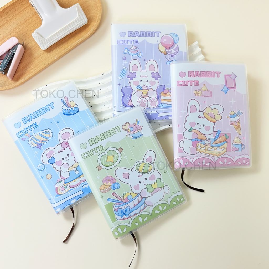 

*Kelinci lucu* NOTEBOOK MINI SIZE A7 RING / BUKU MINI KARAKTER LUCU 70 LEMBAR ( SATUAN )
