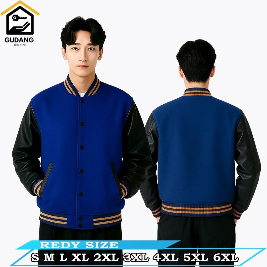 Jaket Baseball Varsity Pria Wanita Oversize Kombinasi Kulit Oscar Varsity Baseball Jackets Lengan Ko