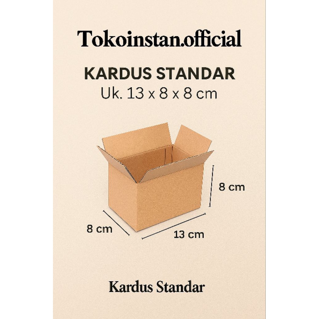 

Dus Kecil 13x8x8 cm | Kardus Packaging Produk & Souvenir