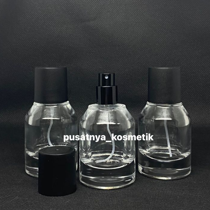 Botol Parfum Hertic 30ml Drat Tutup Hitam