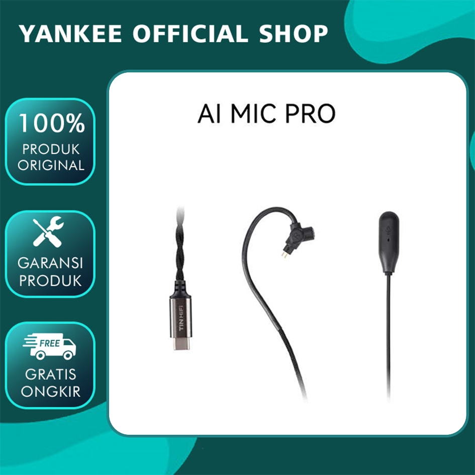 TINHIFI AI MIC PRO DAC Hifi Decoding Chip Kabel Earphone Upgrade Cable With Boom Mic TIN HIFI