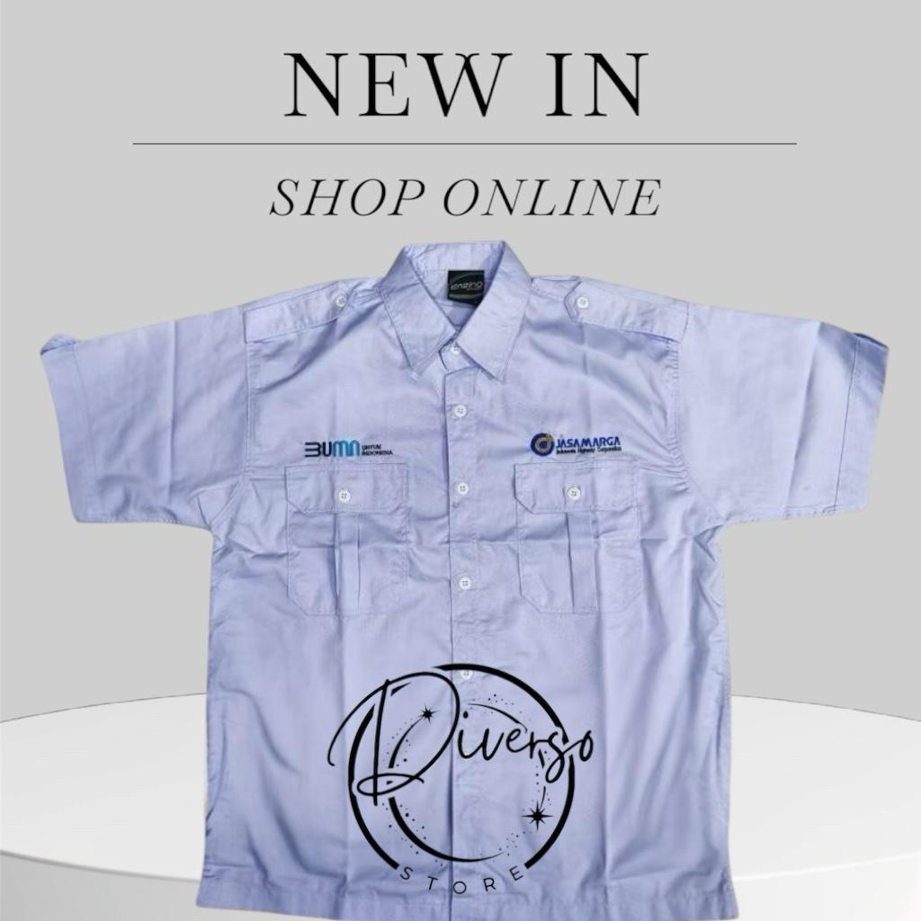 KEMEJA JASA MARGA LENGAN PENDEK TERBARU SERAGAM PDH JASA MARGA KEMEJA BUMN JASA MARGA BEST SELLER