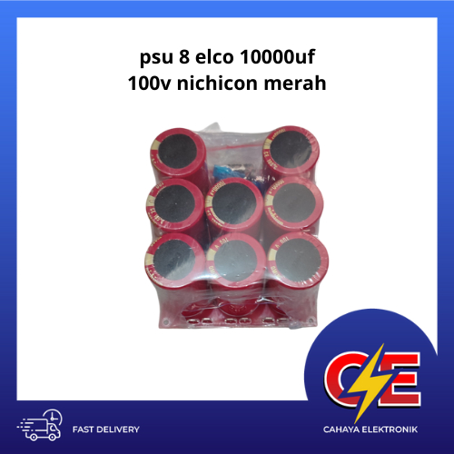 psu 8 elco 10000uf 100v nichicon merah