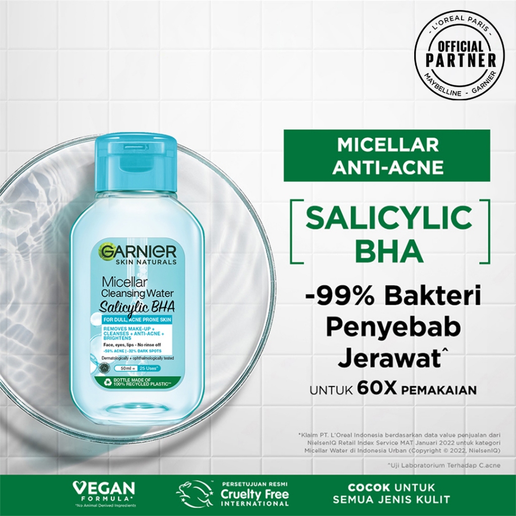 GARNIER Micellar Cleansing Water Salicylic BHA Kecil