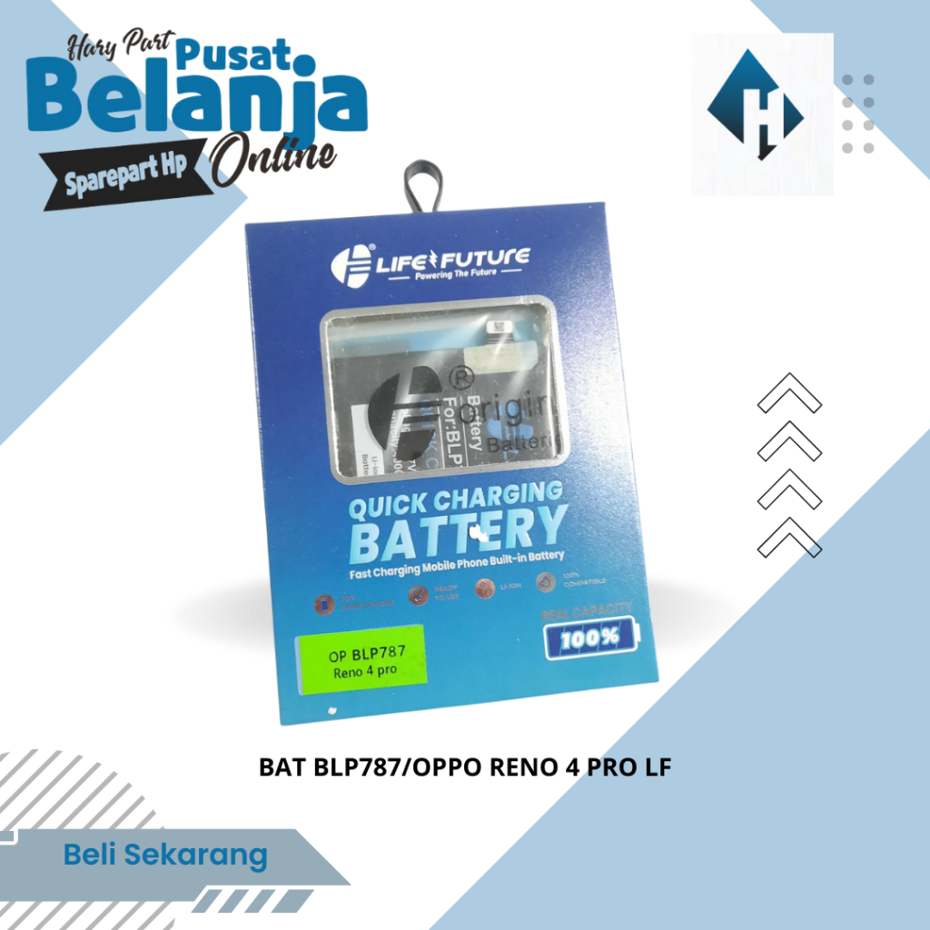 BATERAI BLP787/OPPO RENO 4 PRO LF / BATERAI OPPO RENO 4 PRO BLP787 LIFE FUTURE