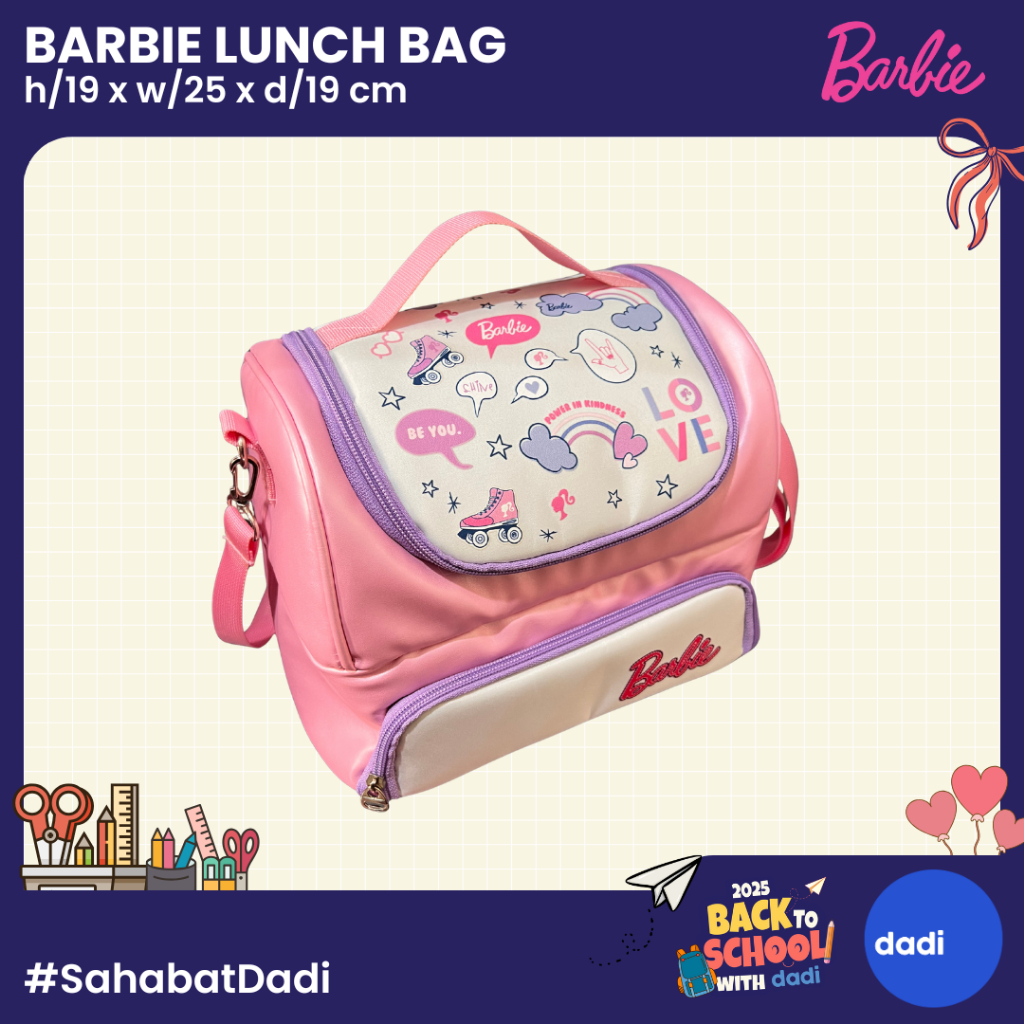 Dadi - Barbie Lunch Bag - Lunch Bag anak/Lunch Bag Perempuan