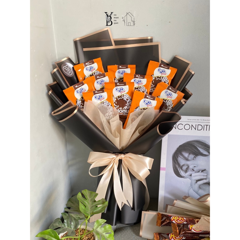 

Buket Snack Buket Makanan gift hari guru wisuda dan ulang tahun free ucapan & packing