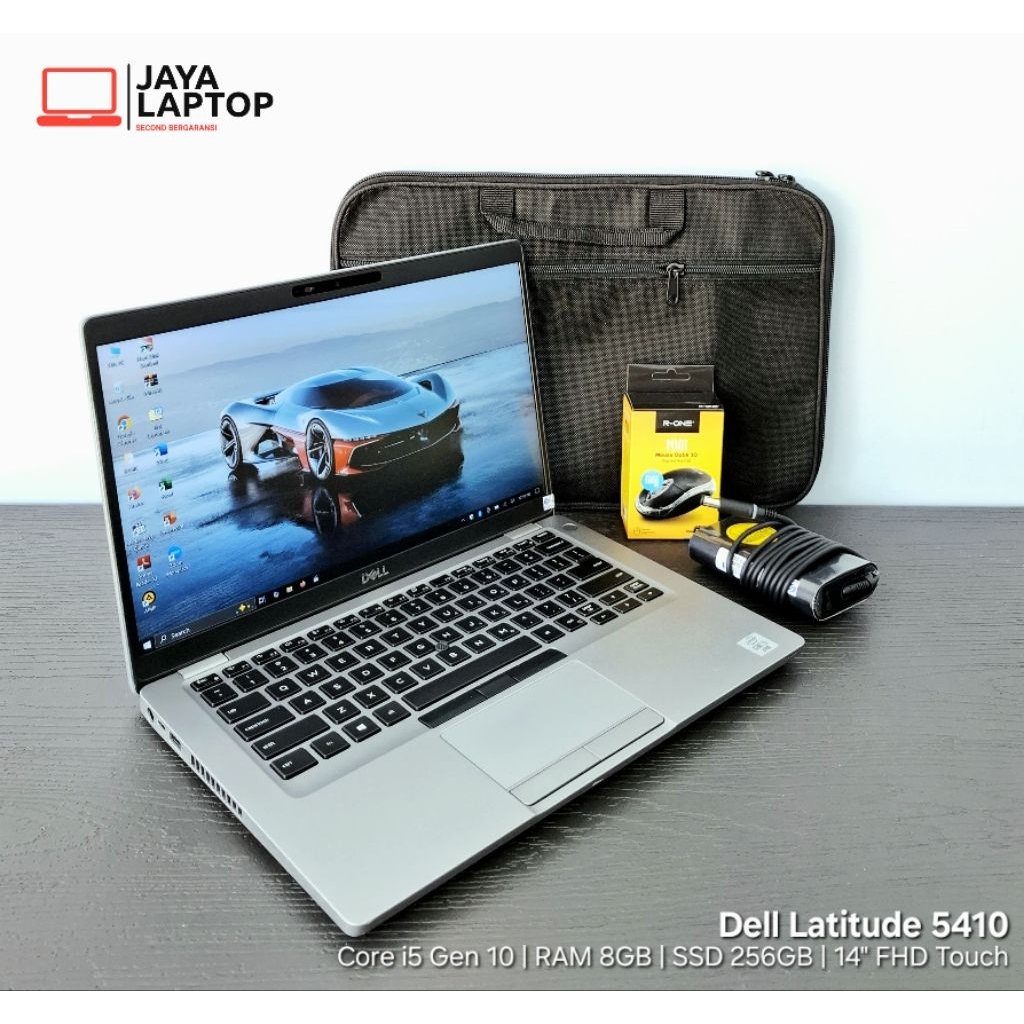 Dell Latitude 5410 Core i5 Gen 10 RAM 8GB SSD 256GB 14 inch FHD Touchscreen Laptop Second Bekas