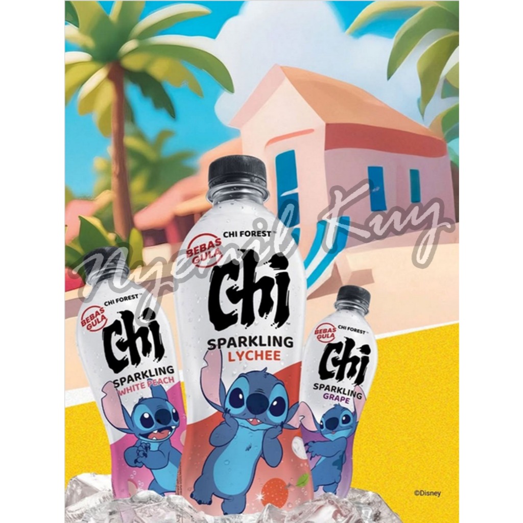 

[4 VARIAN] CHI Forest Sparkling Water White Peach Lychee Fizzy Calamansi Lime Grape Delight - Minuman Soda Bebas Gula - Minuman 0 Sugar 0 Kalori 0 Fat 480ml