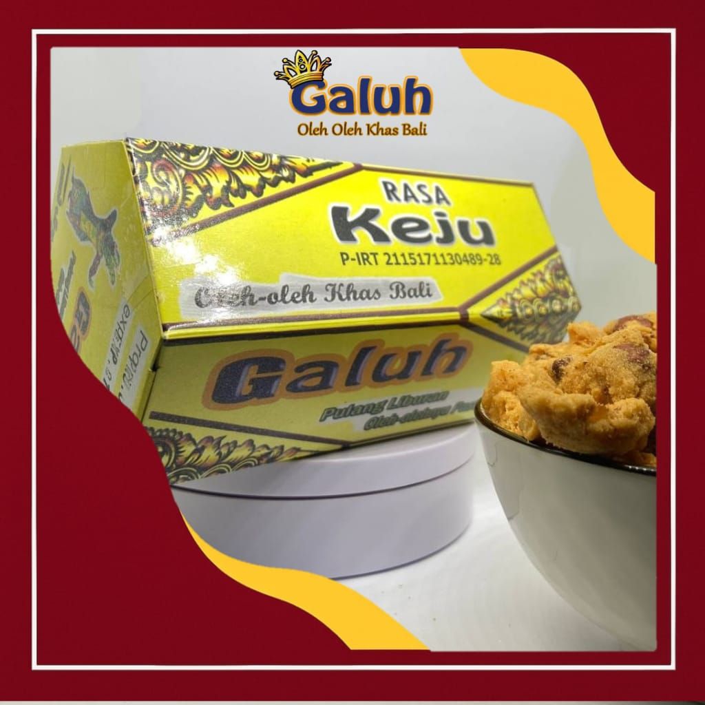 

Kacang Disco Galuh Box 200g – Oleh Oleh Khas Bali, Rasa Keju, Camilan Murah Renyah Halal
