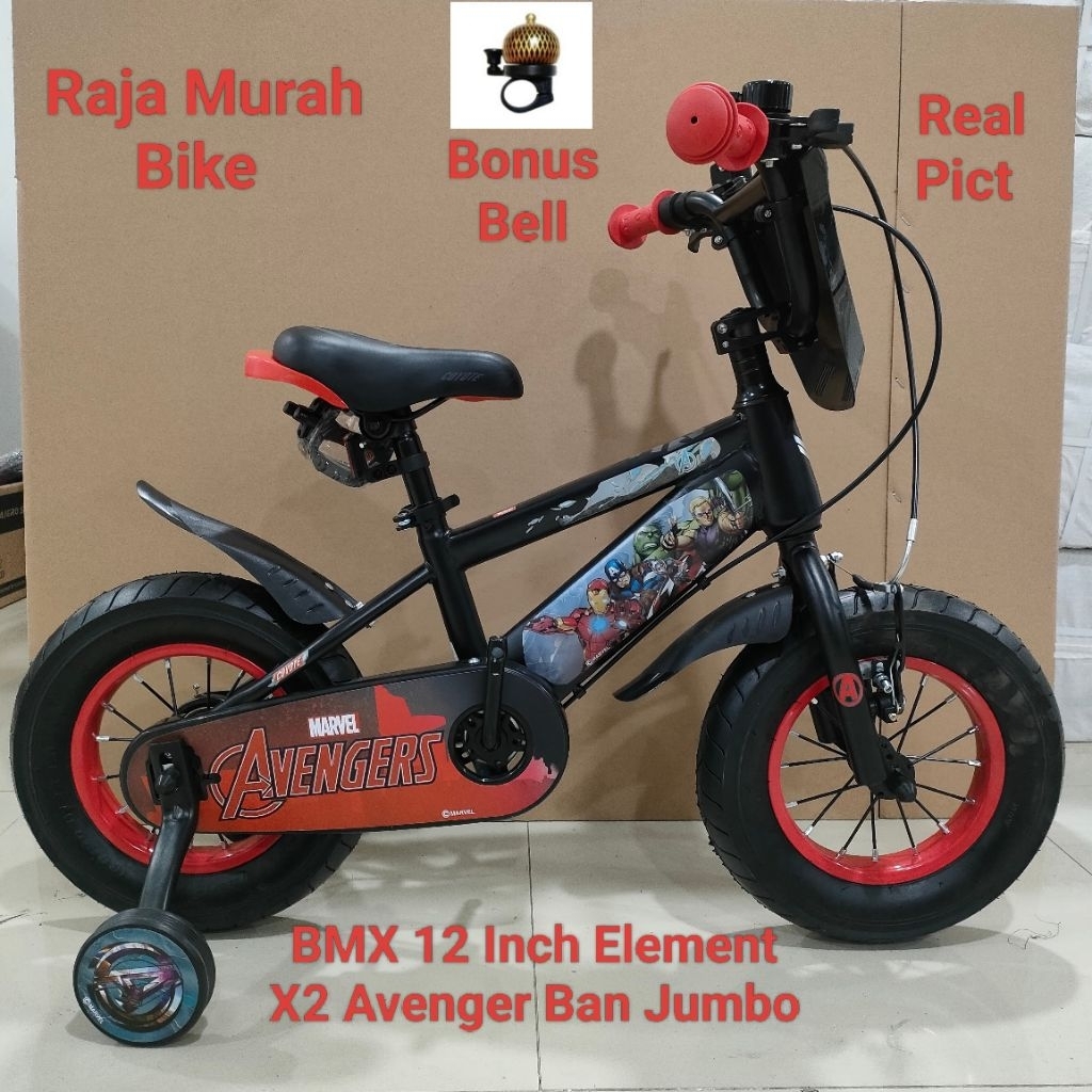 Sepeda Anak Laki Laki BMX Element Coyote X Two Avenger 12 Inch Ban Jumbo Sepeda Anak BMX Element Coy