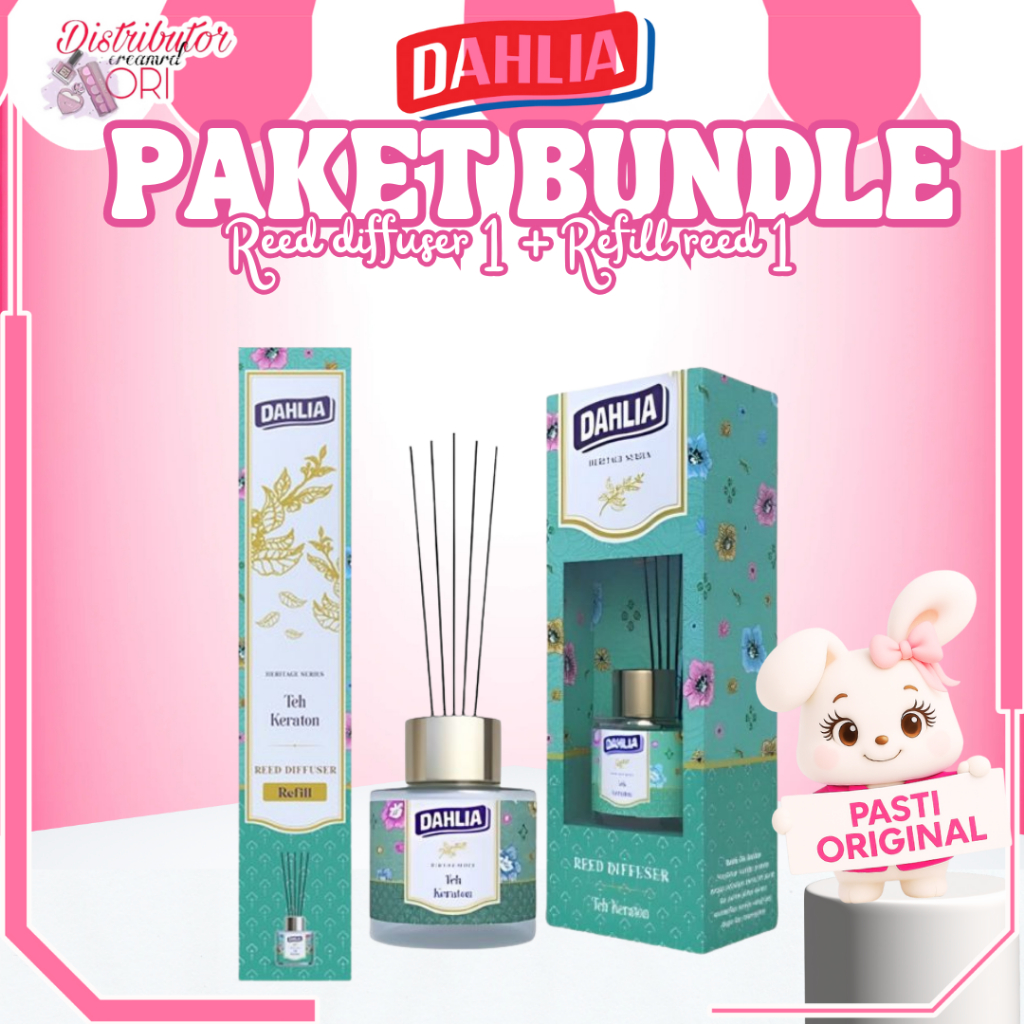 [PAKET ISI 2] BUNDLE HEMAT BUNDLING DAHLIA TEH KERATON REED DIFFUSER + REFILL | DAHLIA KERATON
