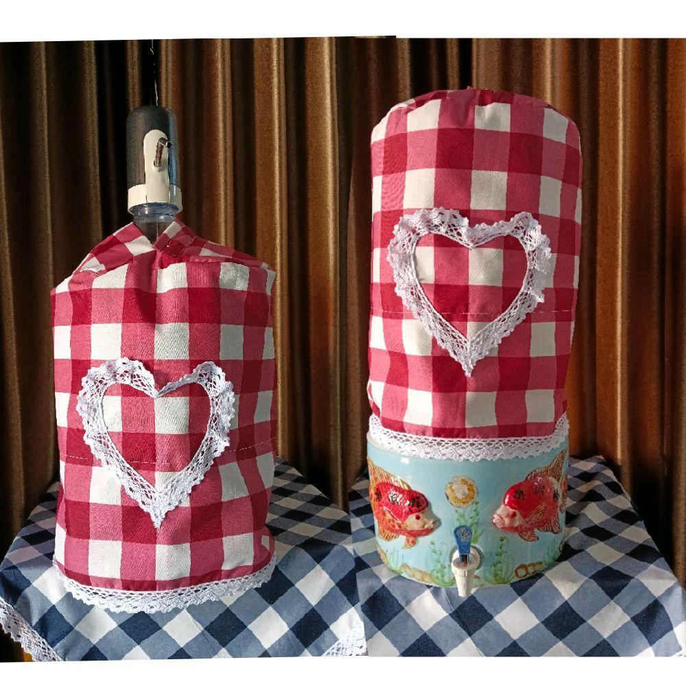 COVER GALON / SARUNG GALON / TUTUP GALON 2 IN 1 KAIN KATUN VARIASI RENDA