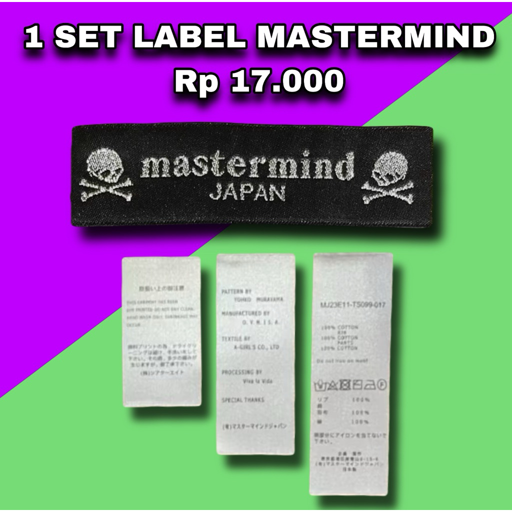 

SOLDLABEL PABRIC INDUSTRI LABEL WOVEN MASTER MIN MMJ