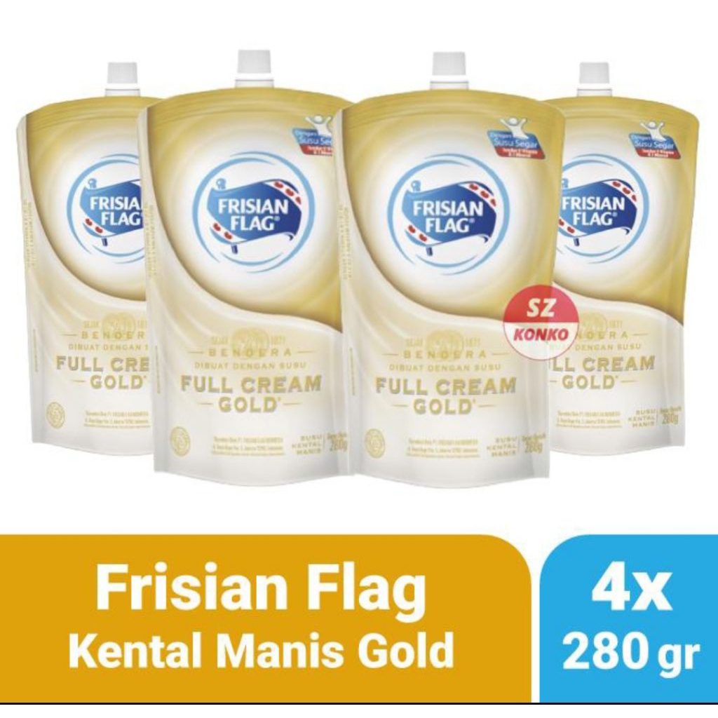 

Paket 4x Frisian Flag Full Cream Gold 280 gr