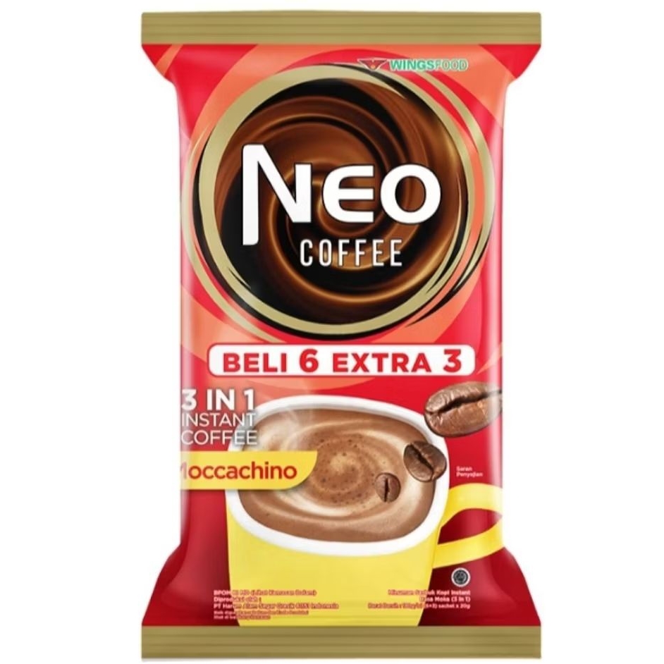 

NEO Coffee Kopi Mocachinno 3 in 1 Sachet 9 × 20 g