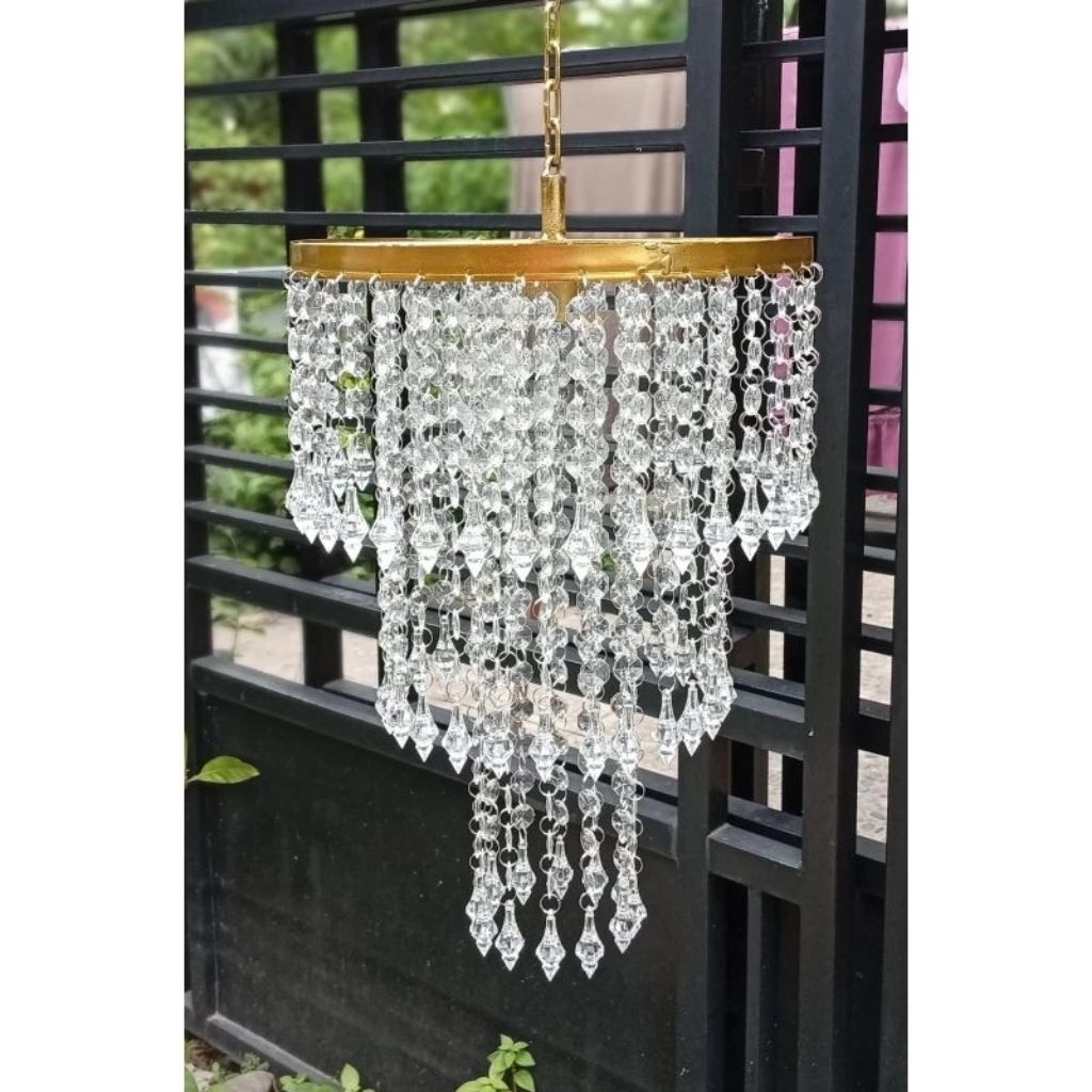 Lampu kristal gantung dekorasi Cristal/Lampu Kristal Gantung Juntay Lampu Hias / Lampu Dekorasi / La