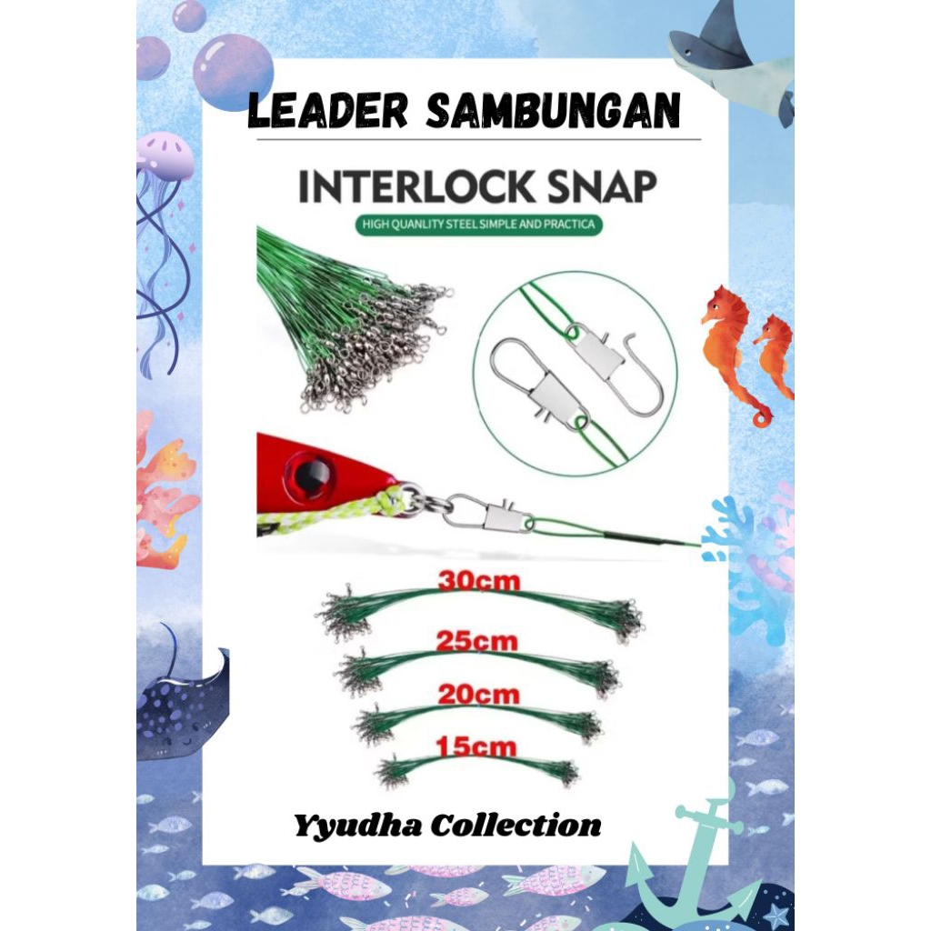 1pcs Sambungan Kawat Leader Pancing Siap Pakai/Sambungan Umpan Pancing/Neklin Seling