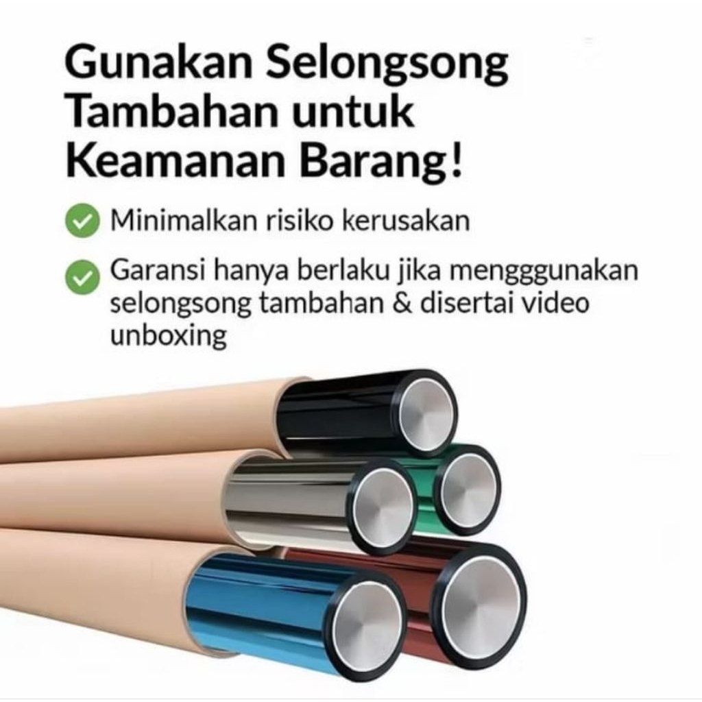 

tambahan packing luar, biar kaca filem aman di perjalanan