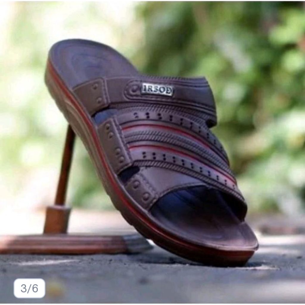 sandal selop irsoe pria dewasa bahan karet