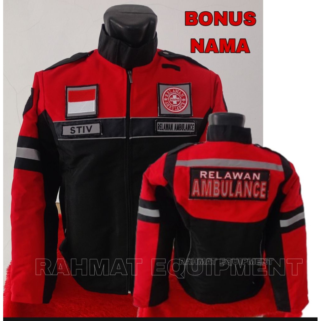 Jaket Patwal Ambulance Jaket Relawan Ambulance Jaket Turing Original
