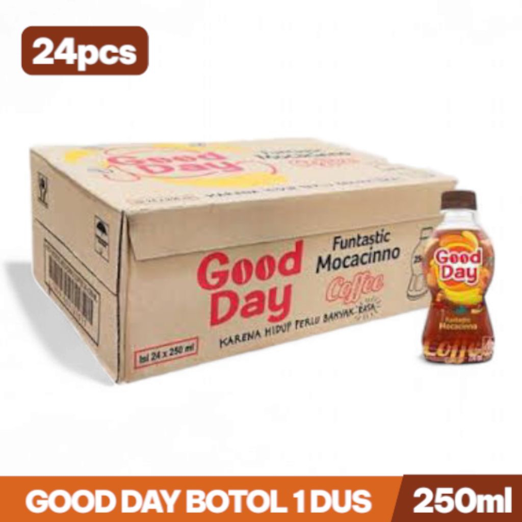 

Good day Mocacinno / kopi gooday 250 ml 1 Dus isi 24 pcs